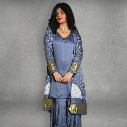 Modal Silk With Bandhani Jacket